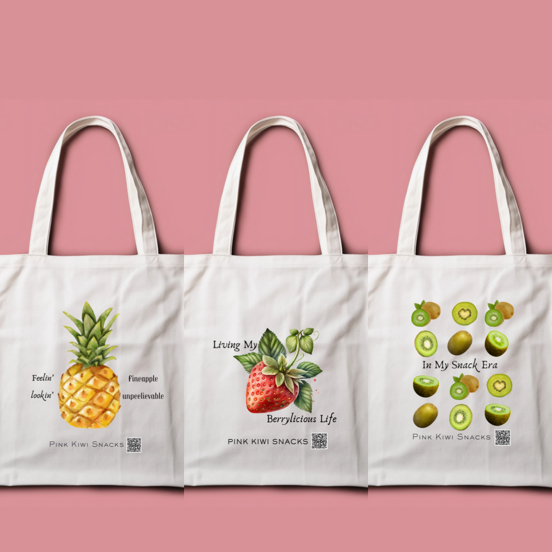 Luxury Pink Kiwi Shopper