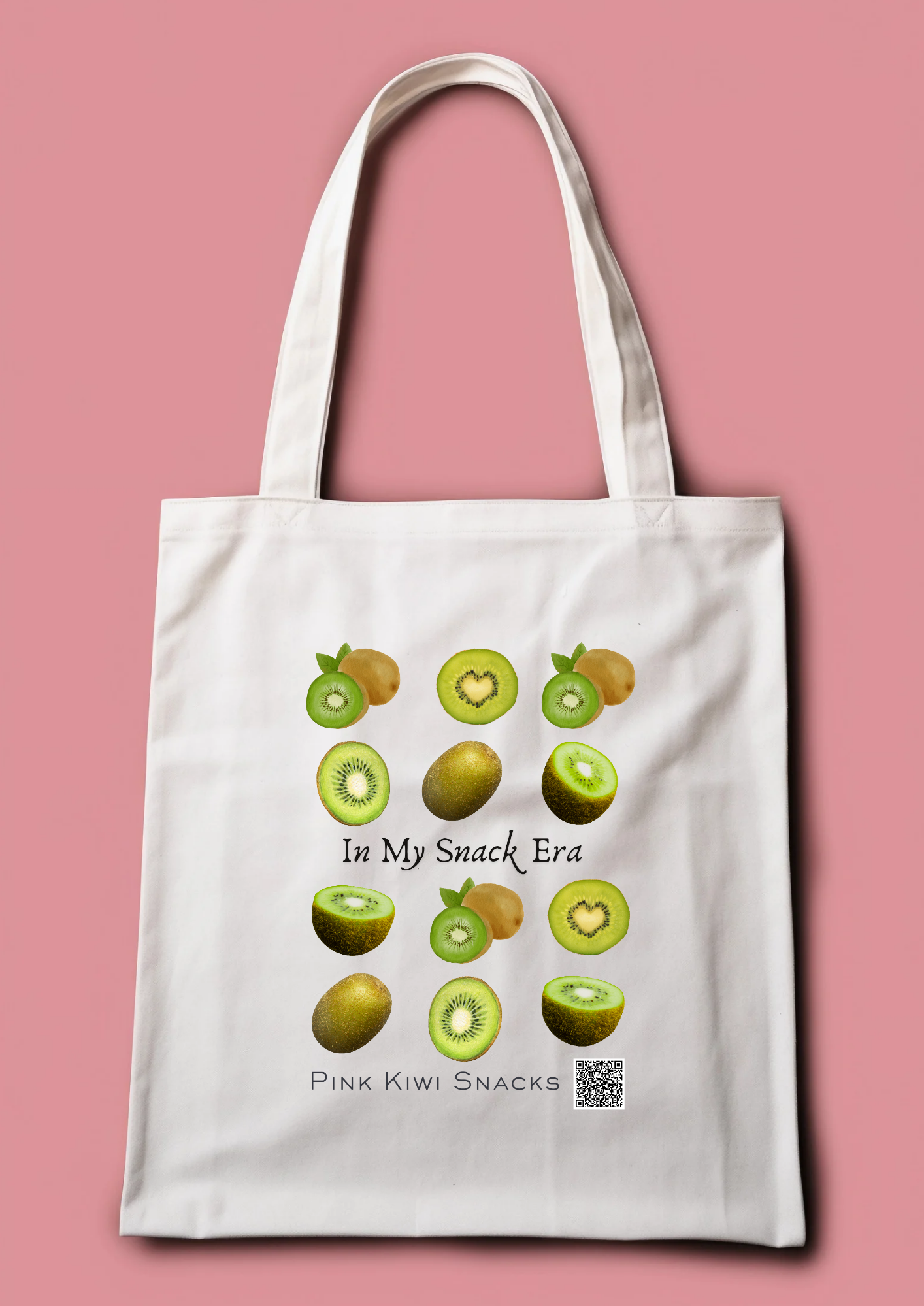 Luxury Pink Kiwi Shopper